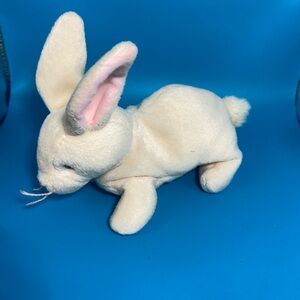 Vintage Nibbler Ty Beanie Baby Cream Bunny 1999
